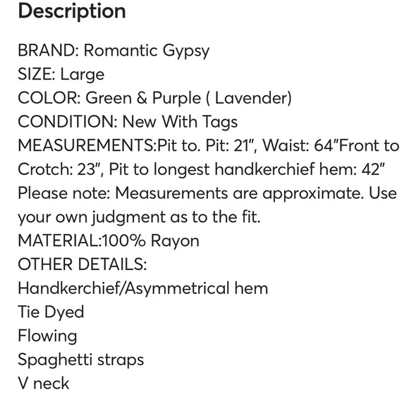 Romantic Gypsy Tie Dye Maternity Jumper-Large - Picture 5 of 5